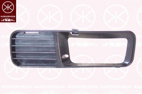 Решетка воздухозаборника бампер, черный. KLOKKERHOLM 9505993