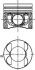 Поршень, 83.51mm +0,5 (1-3 cyl) OM642 3.0CDI KOLBENSCHMIDT 40095630 (фото 1)