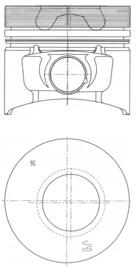 Поршень KOLBENSCHMIDT 40773600