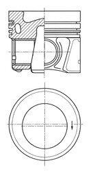 Поршень VW 81,01 KOLBENSCHMIDT 41270600