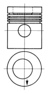 Поршень (OM314/OM352) KOLBENSCHMIDT 93882600