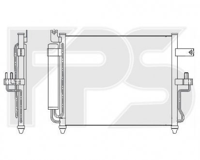 Конденсатор кондиционера Корея FP 32 K300-X (фото 1)
