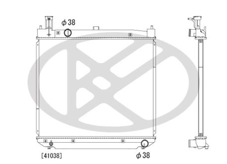 Фото радиатор охлаждения двигателя KOYORAD PL012578R Радиатор охлаждения двигателя KOYORAD PL012578R