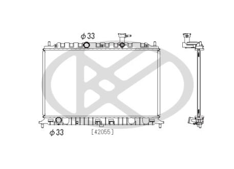 Радіатор охолодження двигуна KOYORAD PL822456