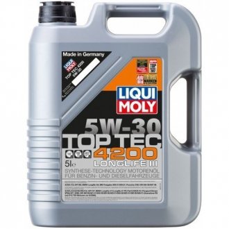 Олія моторна Top Tec 4200 5W-30 (5 л) LIQUI MOLY 7661 (фото 1)