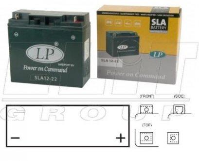 Мотоакумулятор LP SLA LP BATTERY SLA 12-22 (фото 1)