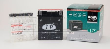 Мотоакумулятор LP AGM LP BATTERY YTX7L-BS (фото 1)