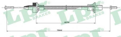 Трос сцепления LPR C0076C (фото 1)