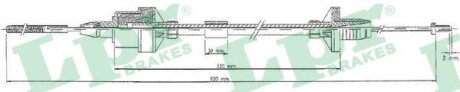 Тросик сцепления LPR C0123C