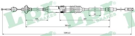 Трос зчеплення LPR C0135C