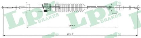 Тросик сцепления LPR C0266C