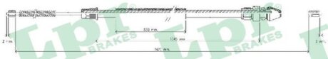 Тросик стояночного тормоза LPR C0369B