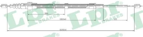 Тросик стояночного тормоза LPR C0952B