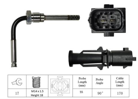Датчик температуры выхлопных газов LUCAS ELECTRICAL LGS6087
