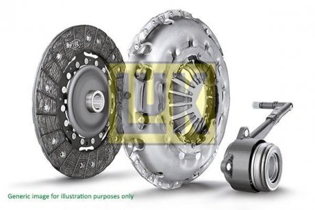 К-кт зчеплення з вижимним Nissan Qashqai I, X-Trail Renault Espace IV, Grand Scenic II, Koleos I, Laguna II, Laguna III 2.0D 08.05- LuK 625 3038 33 (фото 1)