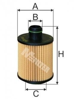 Фільтр оливний (фільтр-патрон) M-FILTER TE 4011