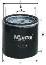 Фильтр масляный двигателя FORD TRANSIT M-FILTER TF309 (фото 1)