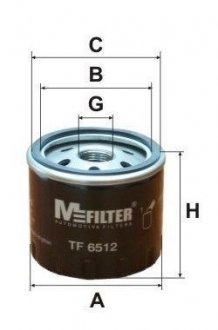 Фильтр масляный двигателя OPEL Vivaro M-FILTER TF6512 (фото 1)