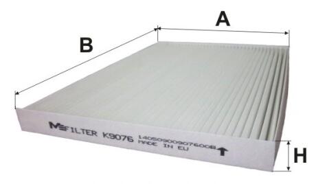 Фільтр салону M-FILTER K 9076