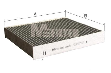 Фільтр салону вугільний M-FILTER K 967C