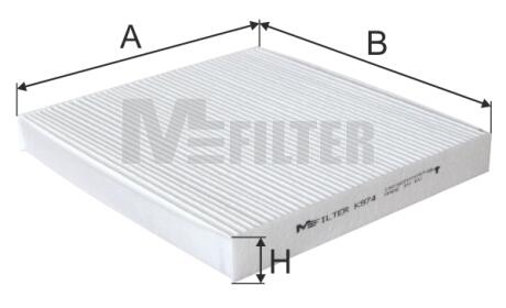 Фільтр салону Mazda 6 02- M-FILTER K974