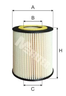 Фільтр оливний (фільтр-патрон) M-FILTER TE625