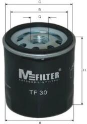 Фильтр масляный двигателя FORD, SKODA M-FILTER TF30