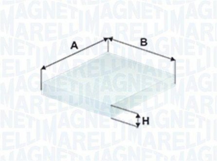 Фільтра салону MAGNETI MARELLI 350203066500 (фото 1)