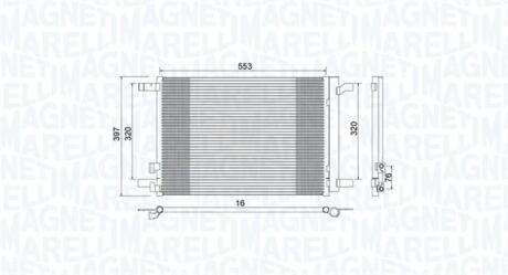 Радіатор кондиціонера MAGNETI MARELLI 350203964000