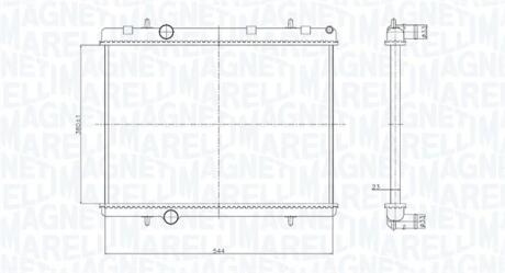 Радіатор CITROEN BERLINGO 05- MAGNETI MARELLI 350213167800