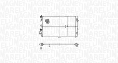 VW Радіатор сист. охолодження Audi, Polo, Skoda Fabia II 1.4TSI/1.6TDI MAGNETI MARELLI 350213167900
