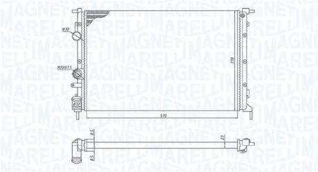 Радіатор RENAULTR Megane 2.0 MAGNETI MARELLI 350213171700