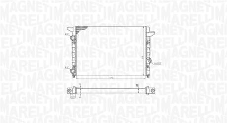 VW Радіатор сист. охолодження двиг. Passat 1.6/1.8/2.0 93- MAGNETI MARELLI 350213185400