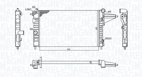 Радіатор OPEL VECTRA A 1.6 MAGNETI MARELLI 350213189100
