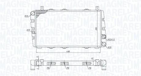 Радіатор SKODA FAVORIT MAGNETI MARELLI 350213189700