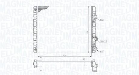 VW радіатор охолодження Lupo,Polo MAGNETI MARELLI 350213192900