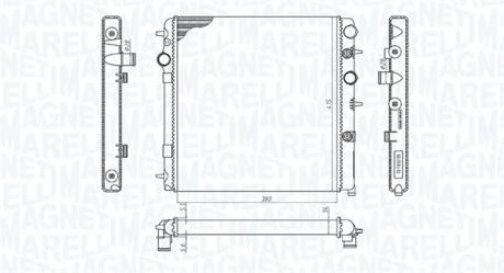 CITROEN Радиатор охлаждения C3,DS3 1.4 VTI, 1.6 VTI MAGNETI MARELLI 350213198700