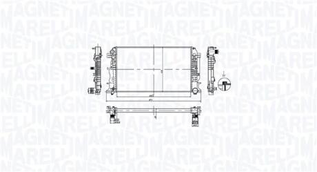 Радіатор двигуна MAGNETI MARELLI 350213212600