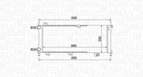 Радіатор FIAT PANDA 01/01-- [] MAGNETI MARELLI 350213814000