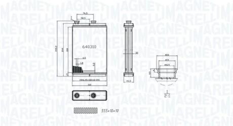 HEATER радіатор FIAT NUOVA PUNTO [] MAGNETI MARELLI 350218065000