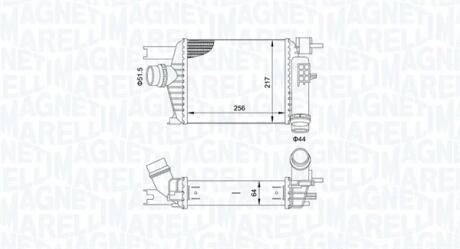 RENAULT Інтеркулер Captur, Clio IV 1.5dCi 12-, Duster 1.2TCe 13- MAGNETI MARELLI 351319205160