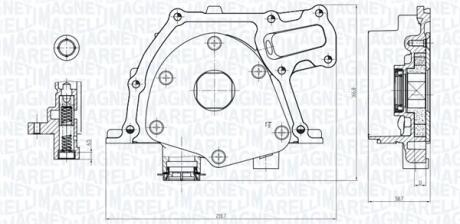 Масляний насос Opel Astra, Insignia, 2,0CDTi, 09- MAGNETI MARELLI 351516000017