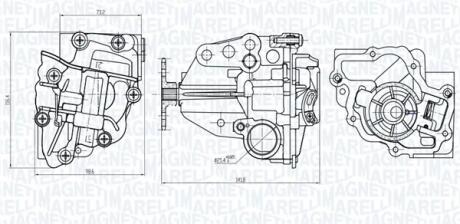 RENAULT помпа мастила Koleos,Megane,Laguna,Trafic II,Opel Vivaro 2.0 dCi MAGNETI MARELLI 351516000066