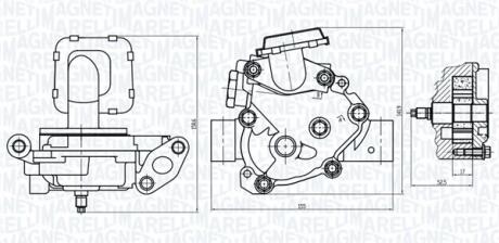 TOYOTA Оливний насос HIGHLANDER 2.4 00-, CAMRY 2.4 01-, RAV 4 II 2.4 03-, RAV 4 III 2.4 05- MAGNETI MARELLI 351516000091