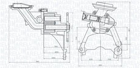 VW Оливний насос Golf -98 MAGNETI MARELLI 351516000096