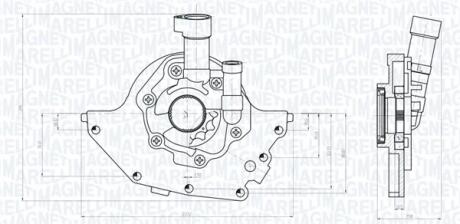 FORD Оливний насос FIESTA V 1.3 03-05, KA 1.6 i 01-08, STREET KA 1.6 03-05 MAGNETI MARELLI 351516000097