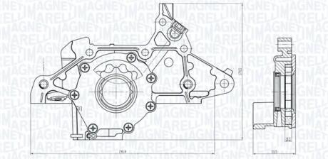 KIA Оливний насос CARENS II 1.6 02- MAGNETI MARELLI 351516000103