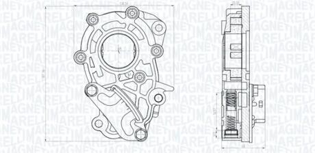 OPEL Оливний насос INSIGNIA A 08-, VECTRA C 05-, CADILLAC, SAAB MAGNETI MARELLI 351516000106