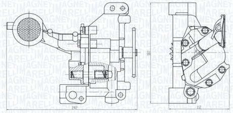 CITROEN Оливний насос Berlingo, Scudo, C5, Jumpy 2.0 HDI MAGNETI MARELLI 351516000109