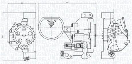 CITROEN Оливний насос Berlingo, Jumper, Jumpy, Boxer, OPEL, LAND ROVER, NISSAN, SUZUKI MAGNETI MARELLI 351516000115
